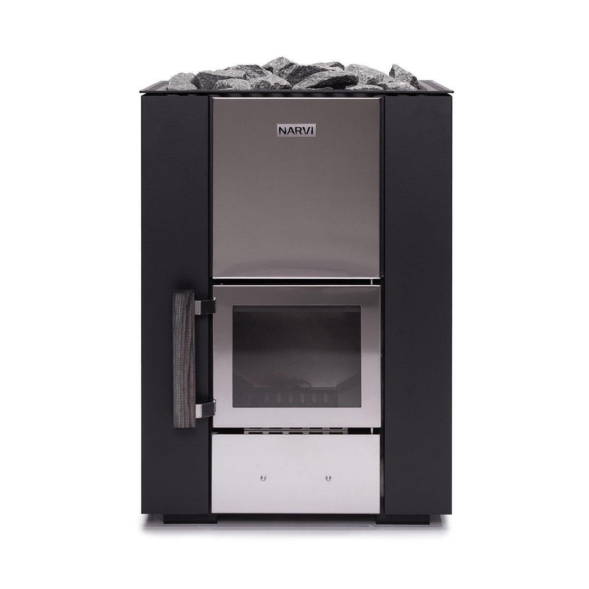 Narvi Kuru 20 Wood-Burning Sauna Stove, studio product shot