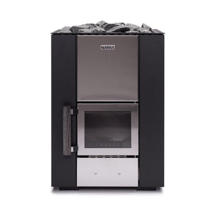 Narvi Kuru 20 Wood-Burning Sauna Stove, studio product shot