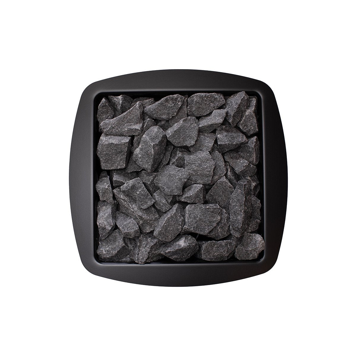 Narvi NC 20 Wood-Burning Sauna Stove, top-down stone bed