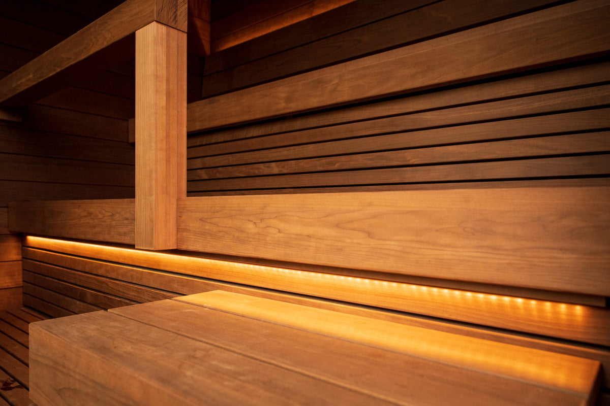ThermaSol Nordic Misty interior, cove lighting along the bench backrest