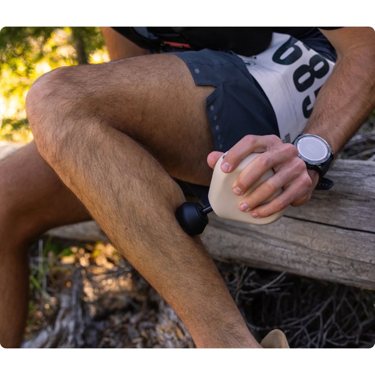 Theragun Mini 3.0 Oat — ultra-compact percussive therapy device by Therabody — product view 3