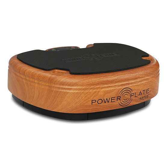 Power Plate MOVE compact vibration platform in the wood finish