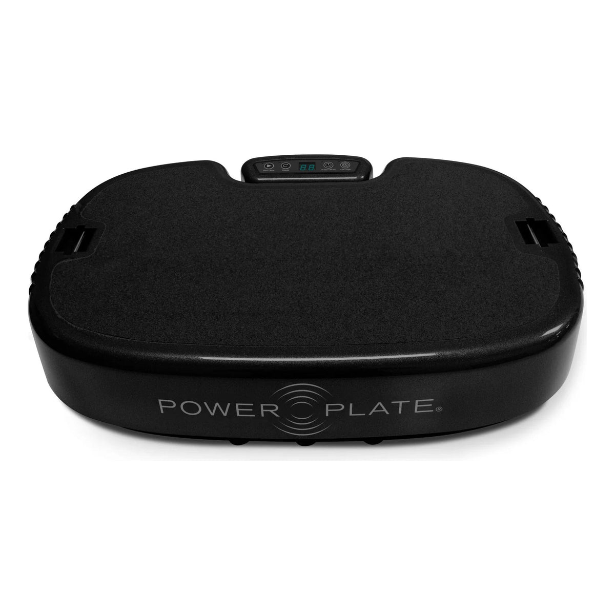 Personal Power Plate from the front corner, showing the textured platform and console