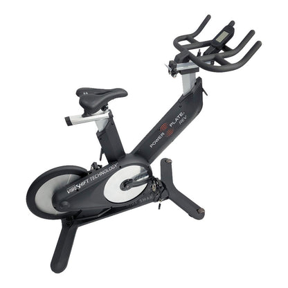 Power Plate REV seen from the front at an angle, showing the handlebars and seat post