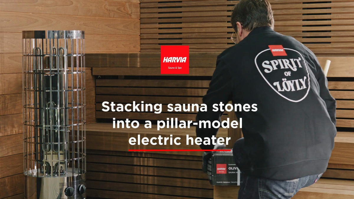 Harvia Cilindro electric sauna heater, video by Harvia