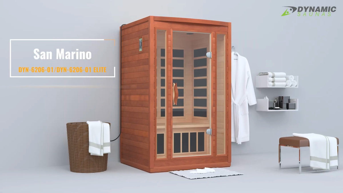 Dynamic San Marino infrared sauna, video by Dynamic Saunas