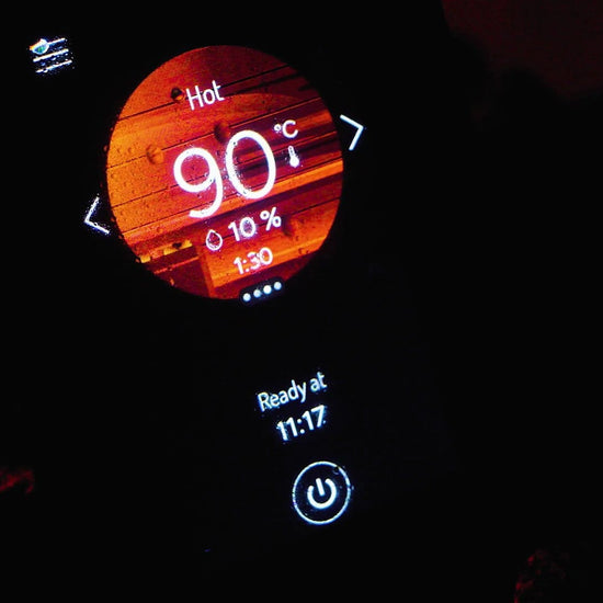 Harvia Fenix sauna control panel, video by Harvia