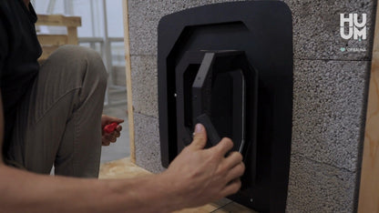 HUUM HIVE Flow LS and mounting collar installation, video by HUUM
