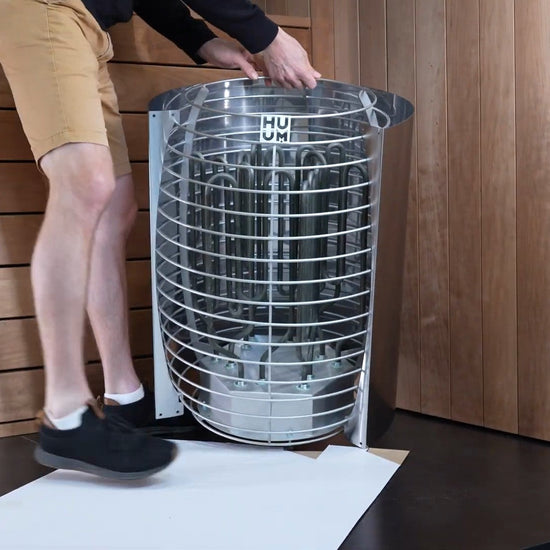HUUM HIVE heat reflector installation, video by HUUM