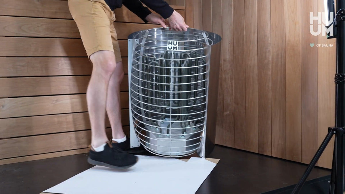 HUUM HIVE heat reflector installation, video by HUUM