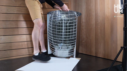 HUUM HIVE heat reflector installation, video by HUUM