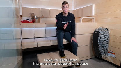 Harvia Spirit electric sauna heater, video by Harvia