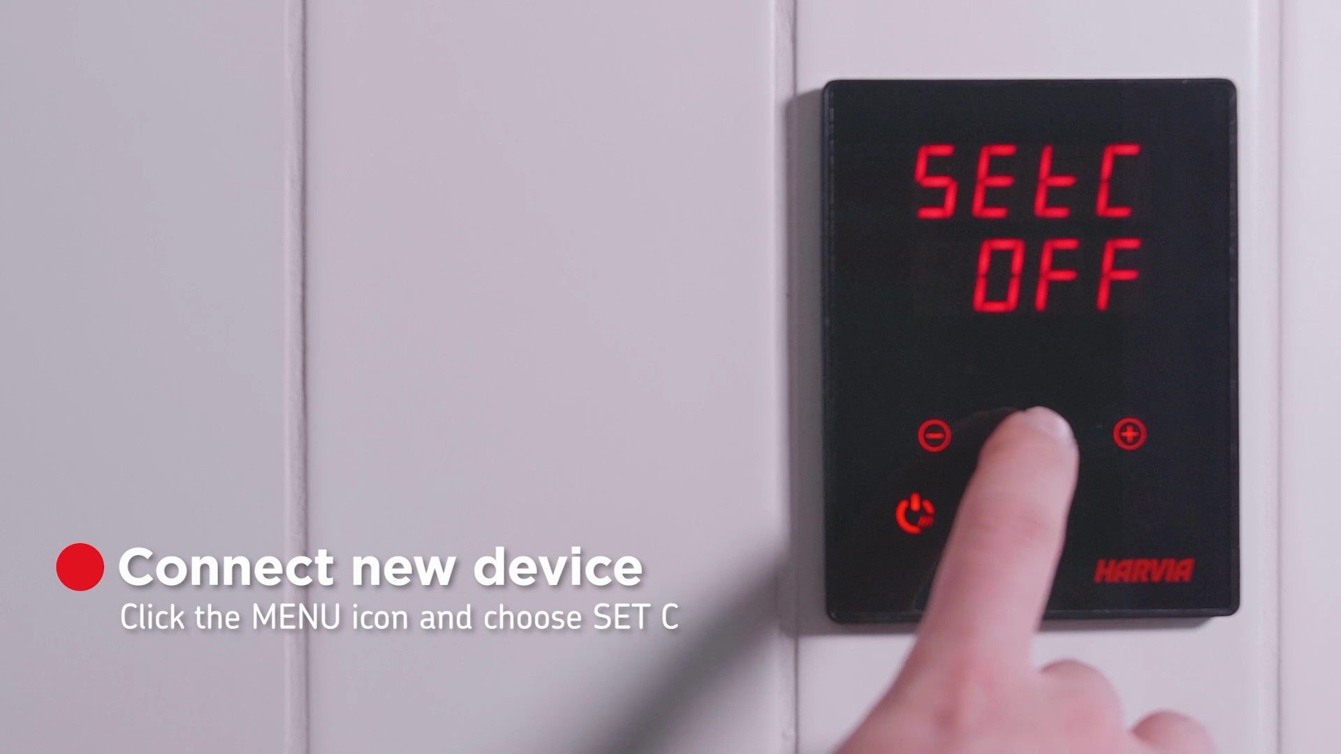 Harvia Xenio sauna control with MyHarvia, video by Harvia