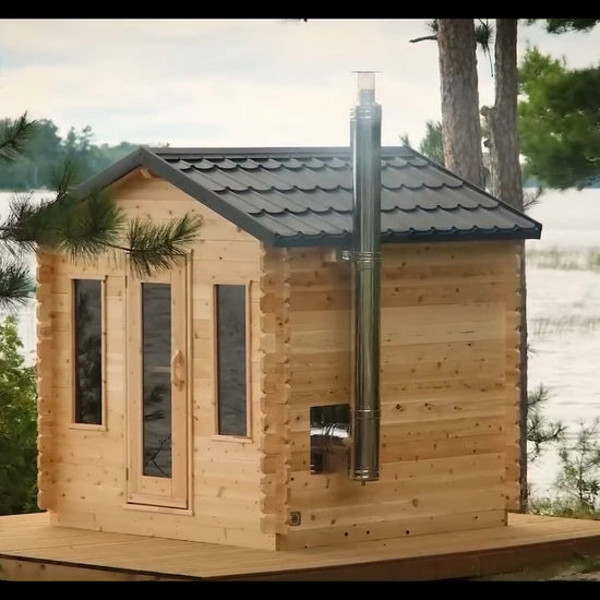 Dundalk LeisureCraft CT Georgian 6-person outdoor cabin sauna, product video