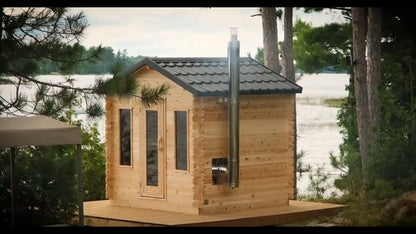 Dundalk LeisureCraft CT Georgian 6-person outdoor cabin sauna, product video
