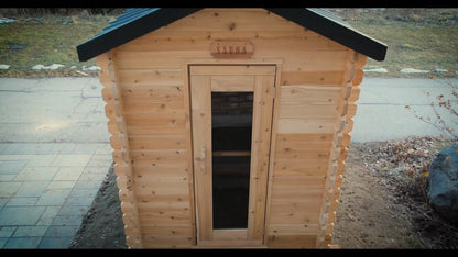 Dundalk LeisureCraft CT Granby 3-person outdoor cabin sauna, product video