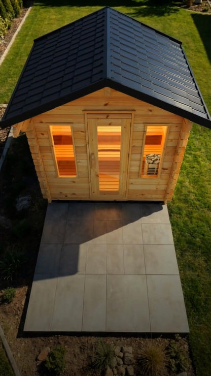 Dundalk LeisureCraft CT Palmer 4-person outdoor cabin sauna, product video