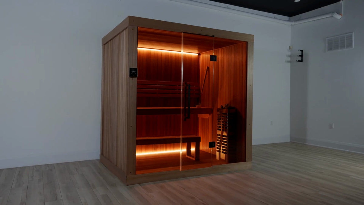Dundalk LeisureCraft CT Element Studio 4-person indoor sauna, assembly, product video