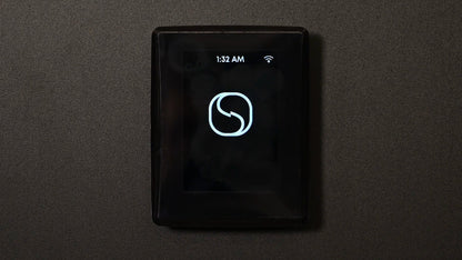 Saunum AirIQ control panel, scheduling a session, video by Saunum