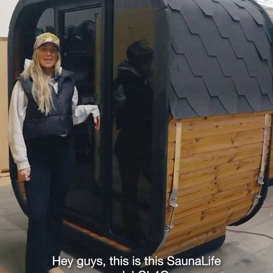 SaunaLife CL4G Cube Series 3-Person Outdoor Sauna Kit, product walkthrough video
