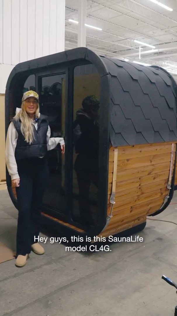 SaunaLife CL4G Cube Series 3-Person Outdoor Sauna Kit, product walkthrough video