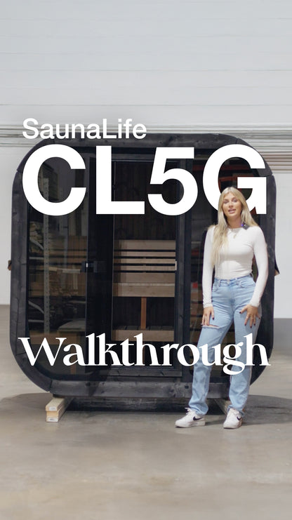 SaunaLife CL5G Cube Series 4-Person Outdoor Sauna Kit, product walkthrough video