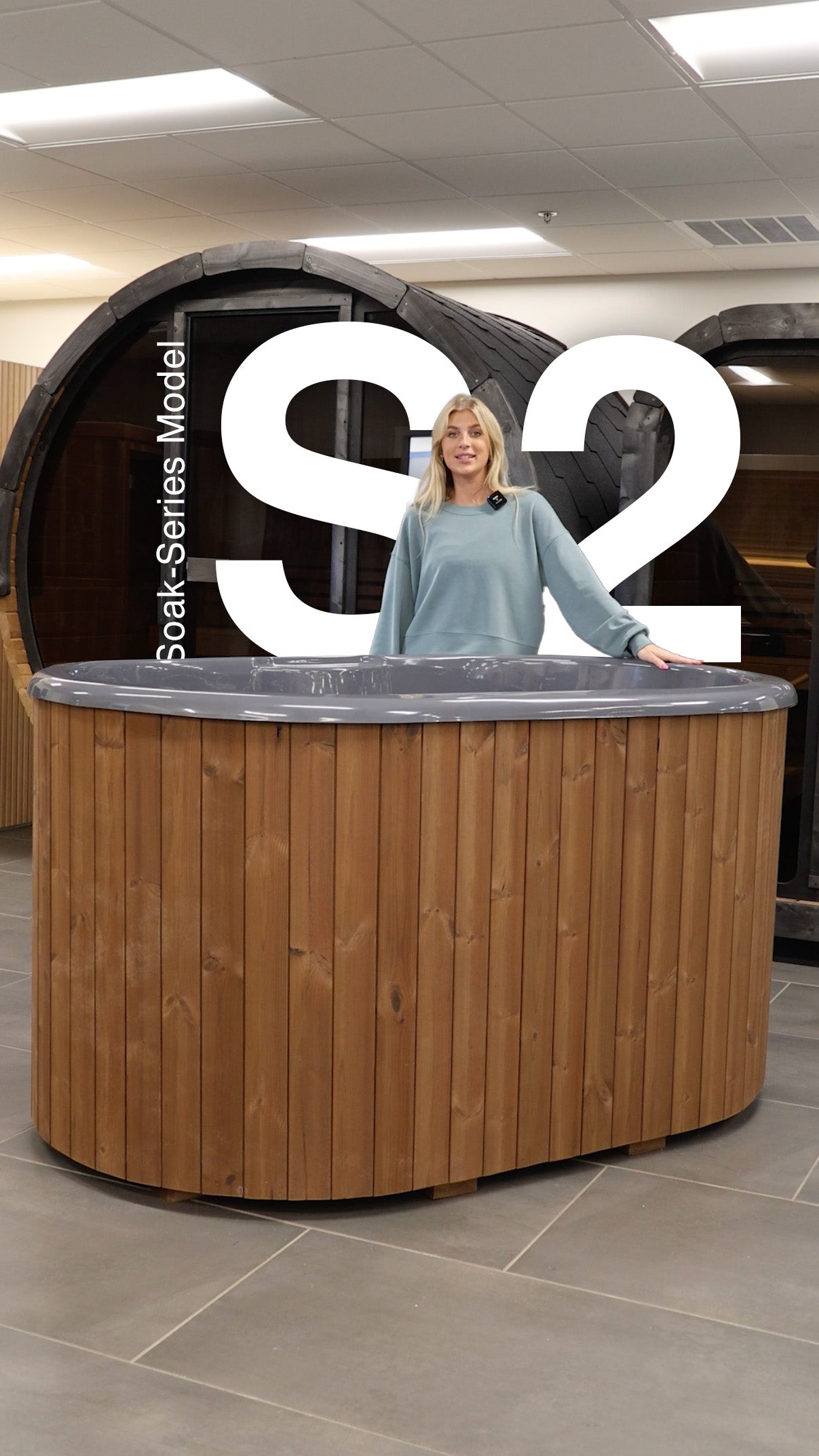 SaunaLife S2 Package Soak Series 2-Person Cold Plunge Tub with Chiller, product walkthrough video