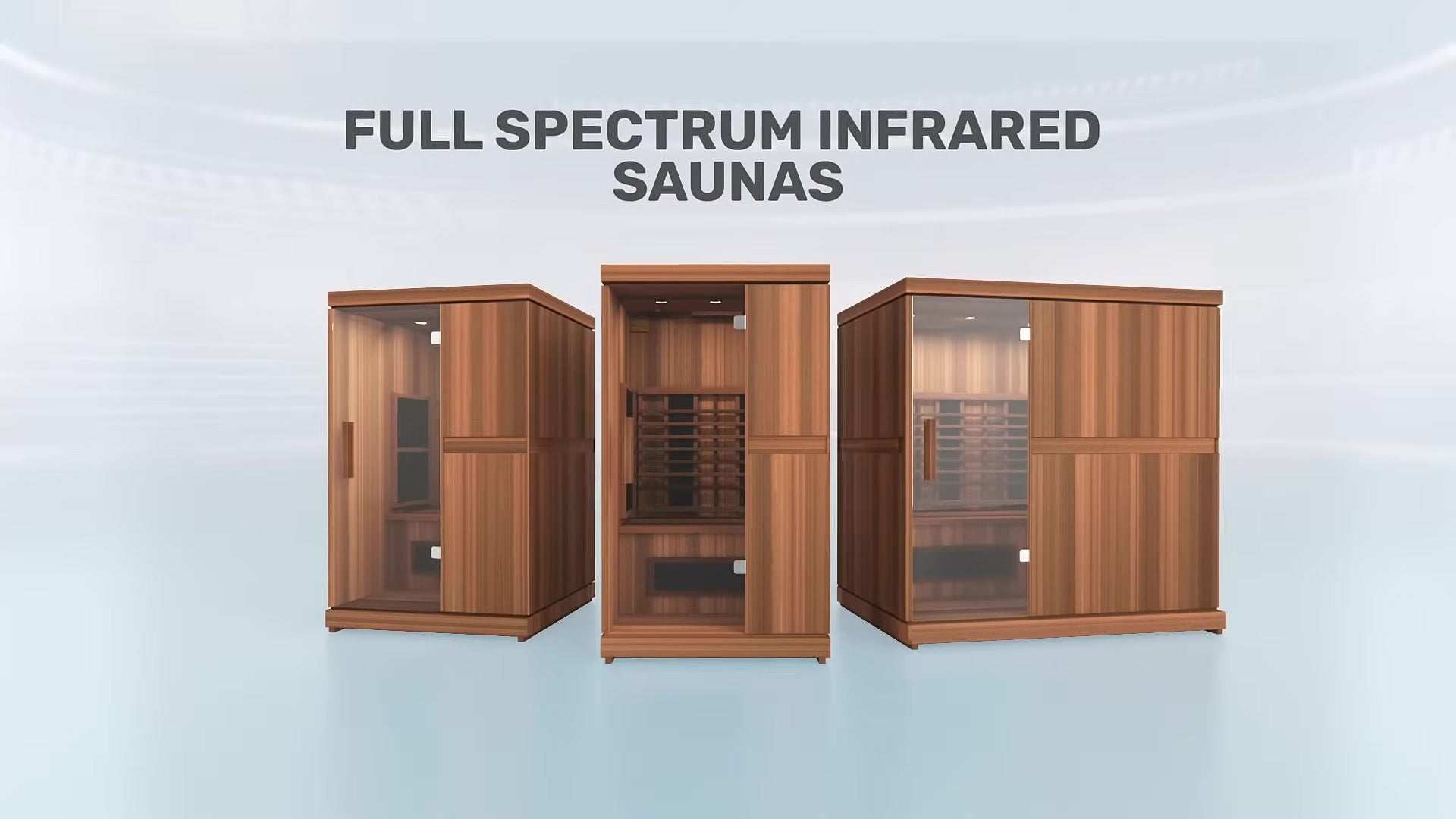 Finnmark Designs film of the full spectrum infrared range, the FD-1, FD-2 and FD-3 cabins