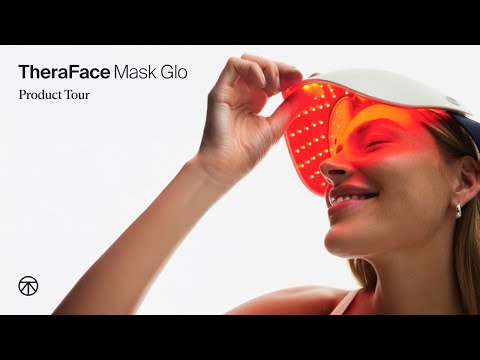 TheraFace Mask Glo product tour — full-face LED light therapy by Therabody