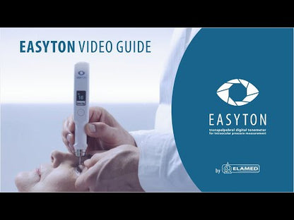 Easyton Video Guide by ELAMED: the EASYTON pen, tester case and a measurement through the eyelid