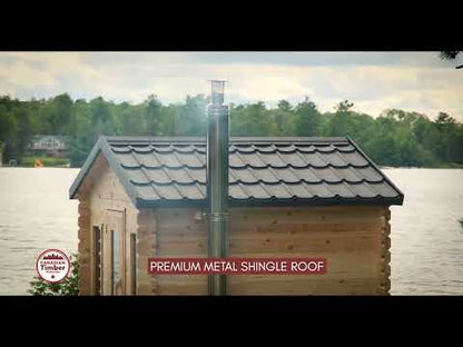 Georgian Cabin Sauna - Dundalk LeisureCraft CT Georgian Cabin Sauna video