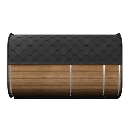 SaunaLife CL12GCP Cube Series 8-Person Outdoor Sauna Kit, Changing Room, product view 4
