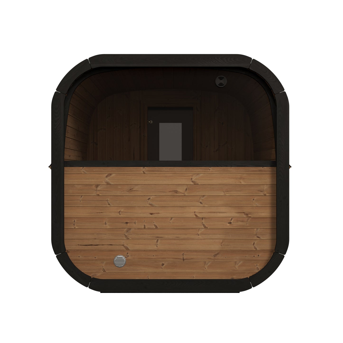 SaunaLife CL12GCP Cube Series 8-Person Outdoor Sauna Kit, Changing Room, product view 5