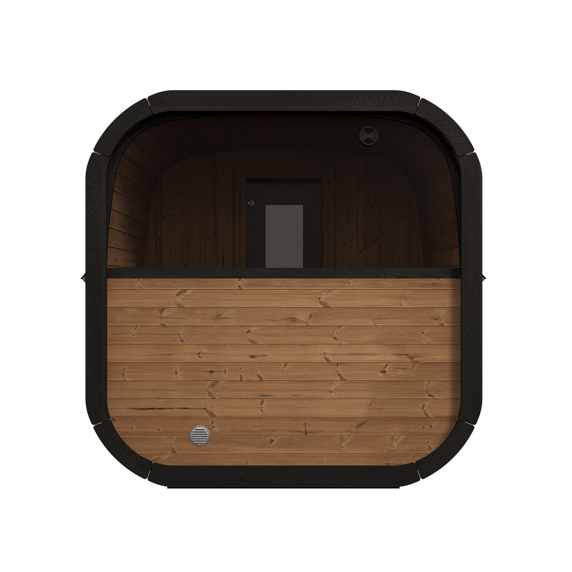 SaunaLife CL12GCP Cube Series 8-Person Outdoor Sauna Kit, Changing Room, product view 5