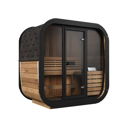 SaunaLife CL4G Cube Series 3-Person Outdoor Sauna Kit