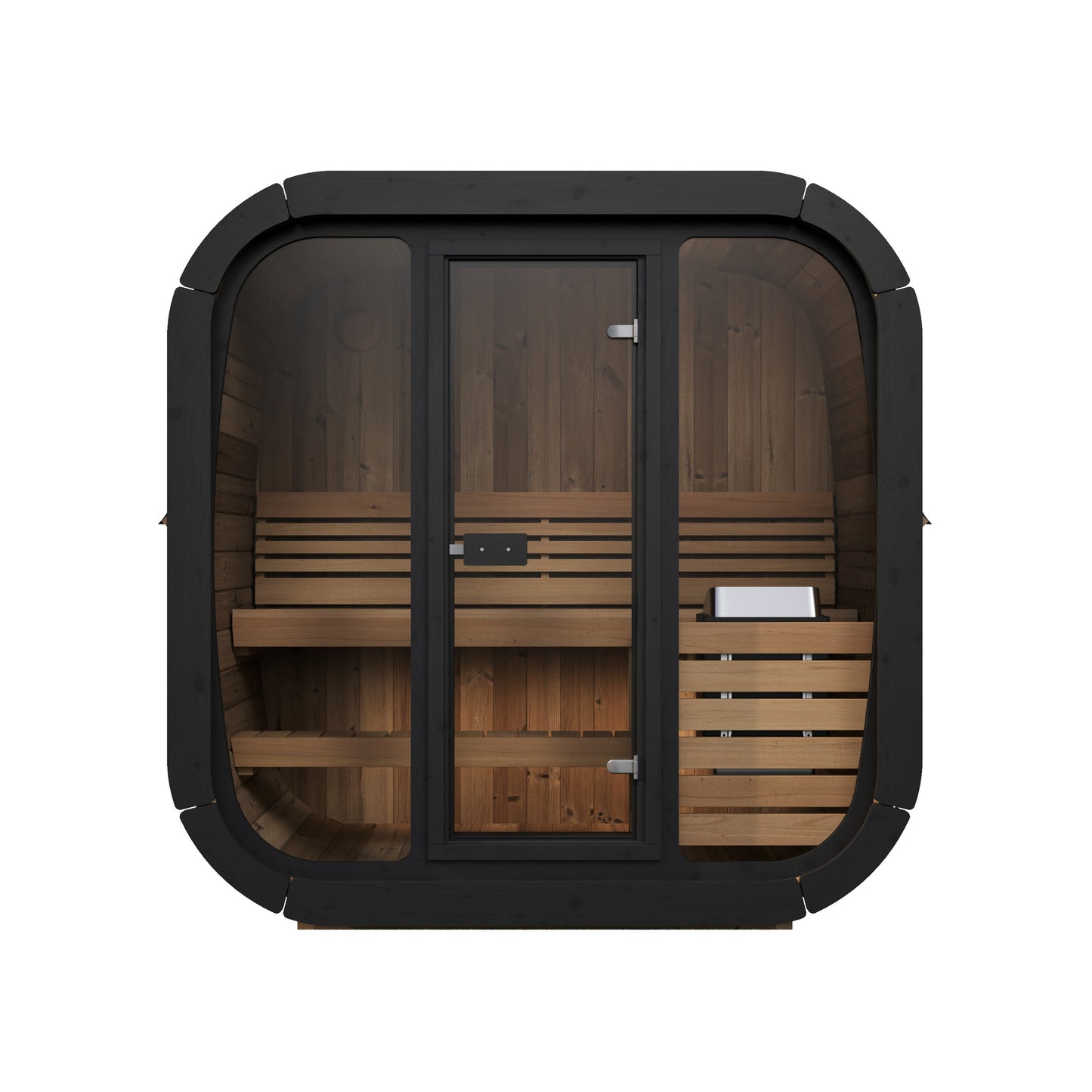 SaunaLife CL4G Cube Series 3-Person Outdoor Sauna Kit, product view 2