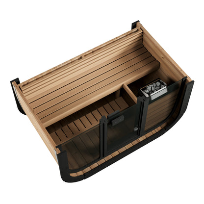 SaunaLife CL4G Cube Series 3-Person Outdoor Sauna Kit, product view 4