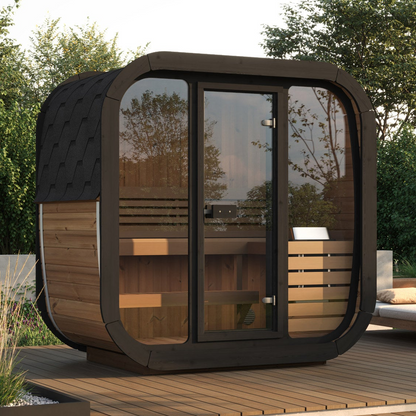 SaunaLife CL4G Cube Series 3-Person Outdoor Sauna Kit