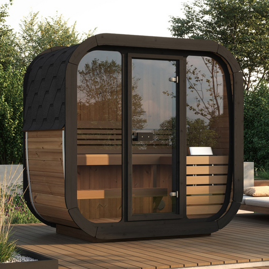 SaunaLife CL4G Cube Series 3-Person Outdoor Sauna Kit