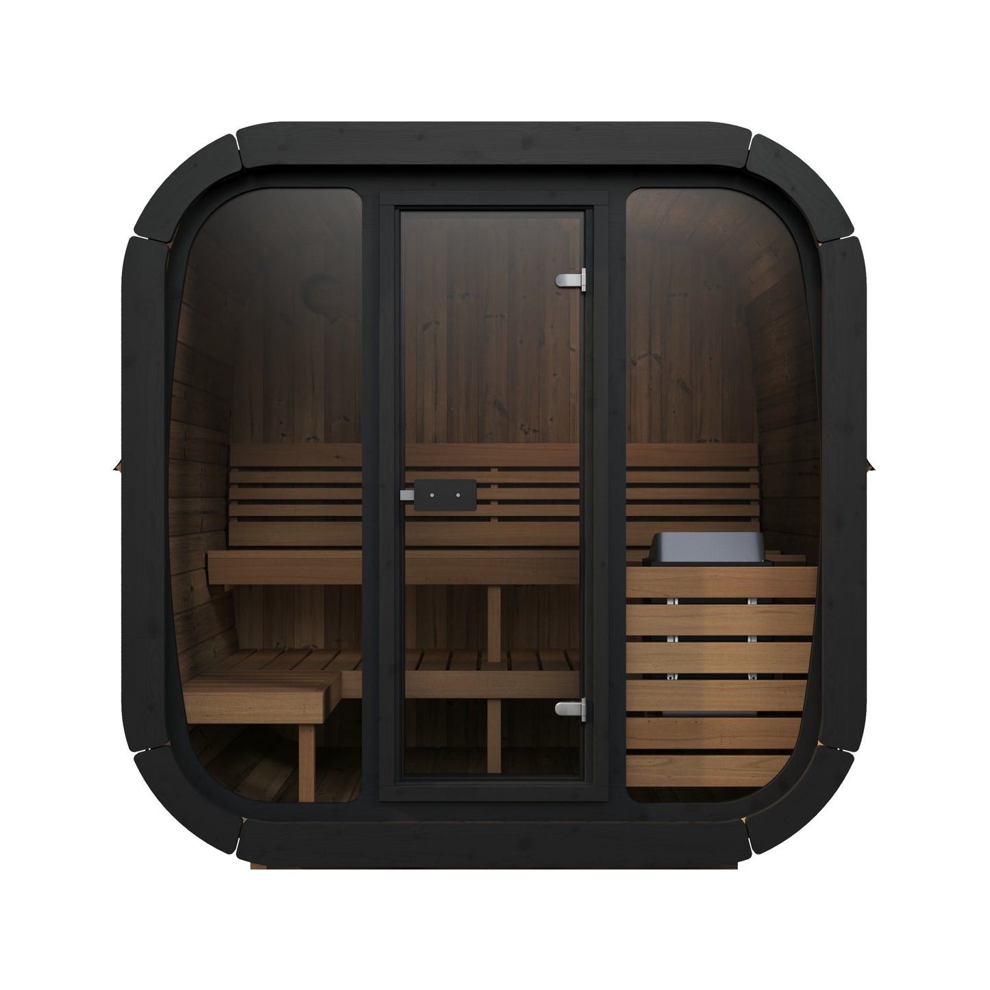 SaunaLife CL5G Cube Series 4-Person Outdoor Sauna Kit, product view 2