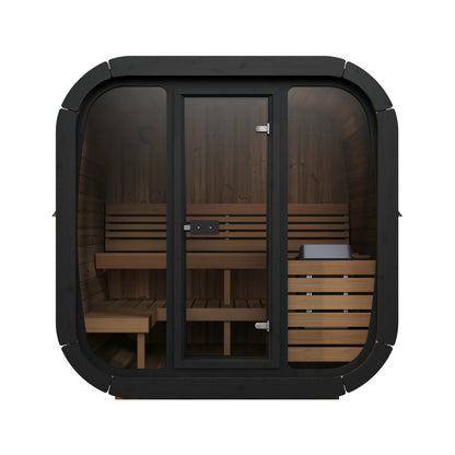 SaunaLife CL5G Cube Series 4-Person Outdoor Sauna Kit, product view 2