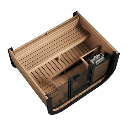 SaunaLife CL5G Cube Series 4-Person Outdoor Sauna Kit, product view 4