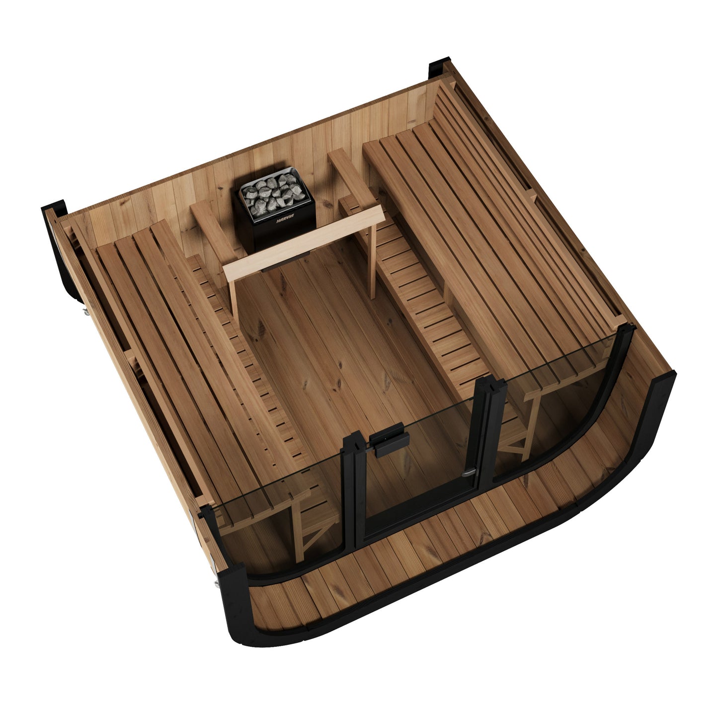 SaunaLife CL7G Cube Series 6-Person Outdoor Sauna Kit, product view 7