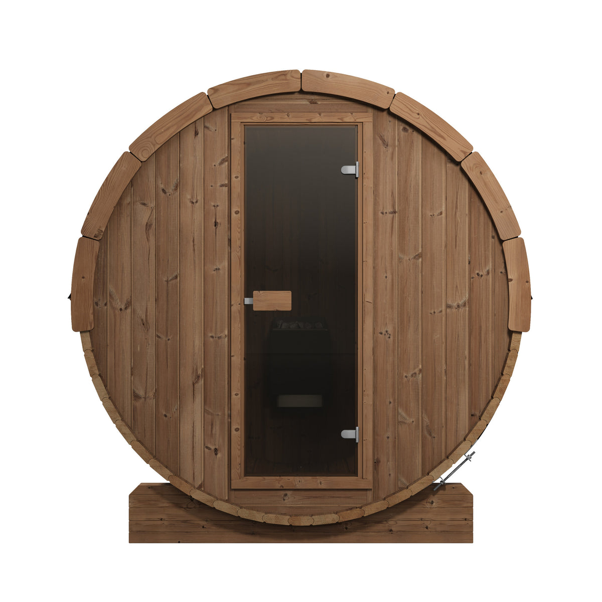 SaunaLife E8 Ergo Series 6-Person Outdoor Barrel Sauna Kit, product view 2