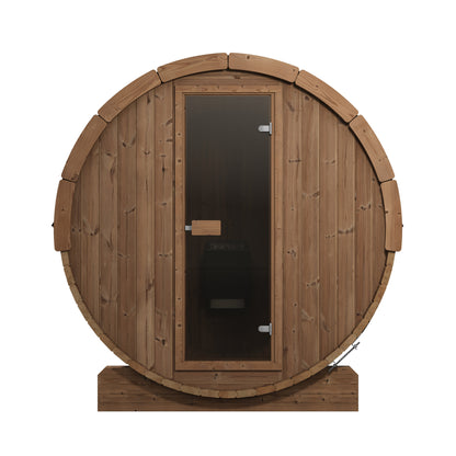 SaunaLife E8 Ergo Series 6-Person Outdoor Barrel Sauna Kit, product view 2