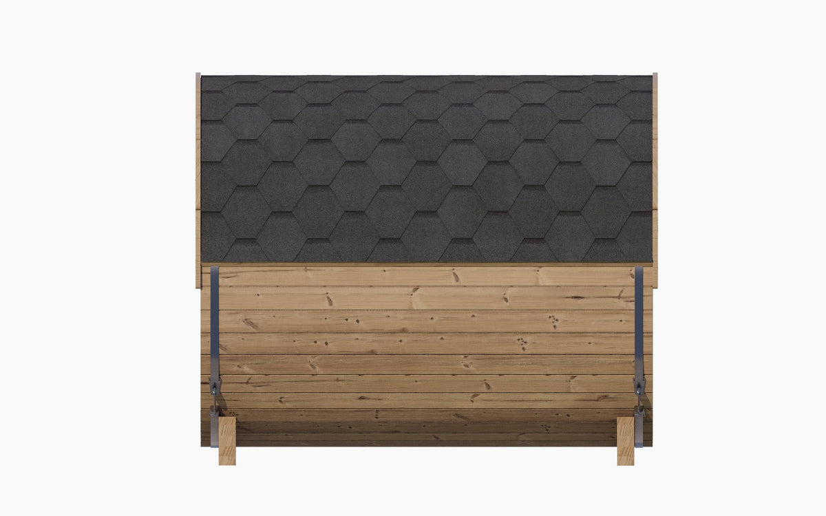 SaunaLife E8 Ergo Series 6-Person Outdoor Barrel Sauna Kit, product view 6