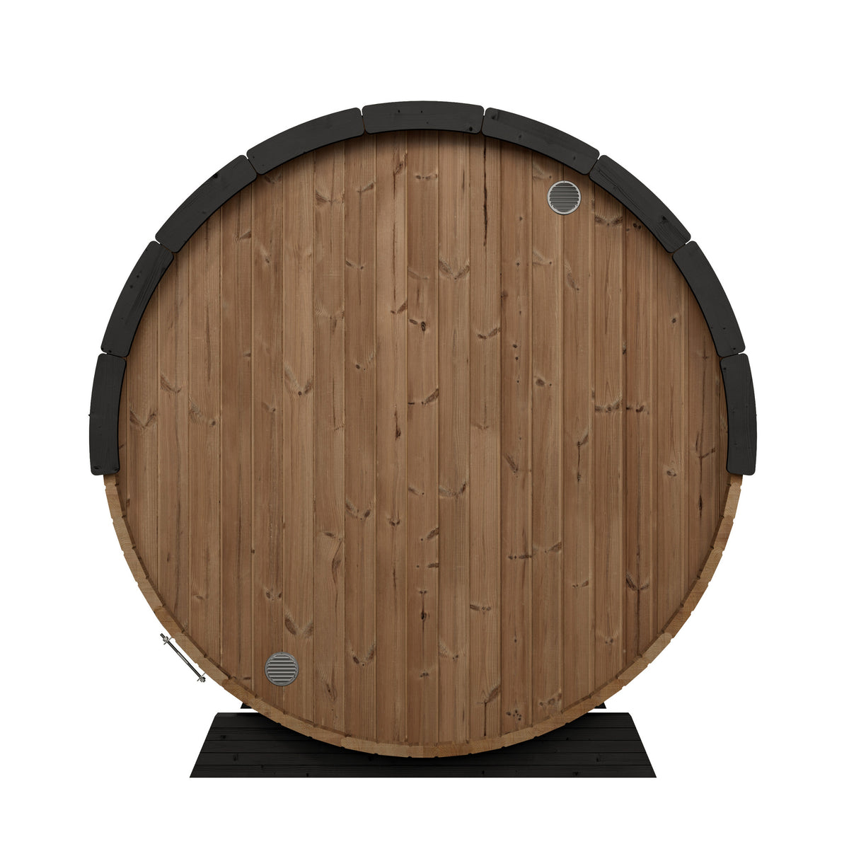 SaunaLife EE8G Ergo Elegance 6-Person Outdoor Barrel Sauna Kit, Glass Front, product view 3