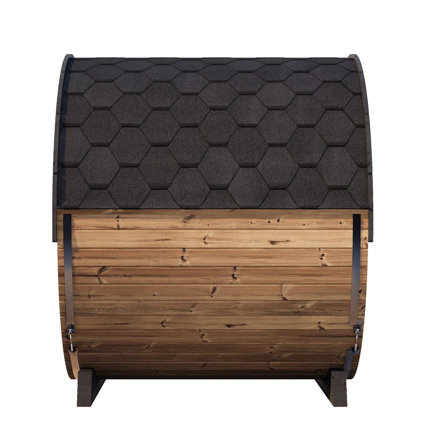 SaunaLife EE8G Ergo Elegance 6-Person Outdoor Barrel Sauna Kit, Glass Front, product view 6