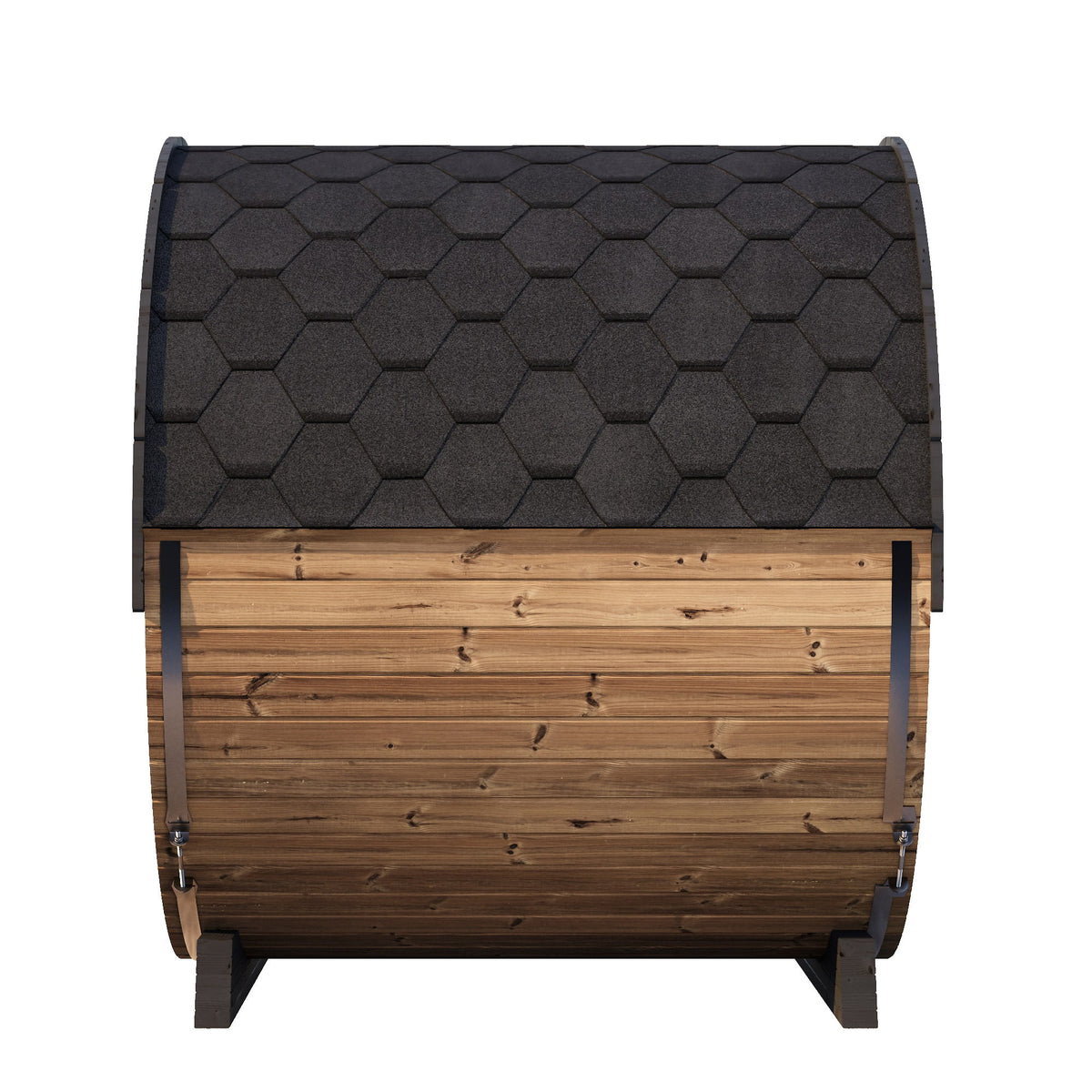 SaunaLife EE8G Ergo Elegance 6-Person Outdoor Barrel Sauna Kit, Glass Front, product view 6