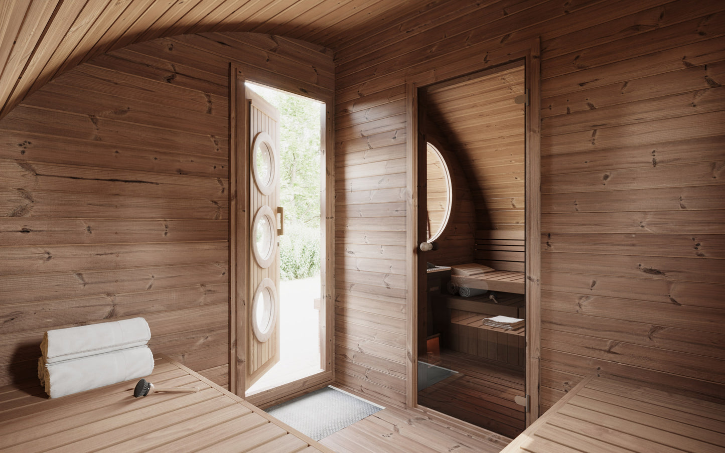 SaunaLife G11 Garden Series 8-Person Outdoor Sauna Kit